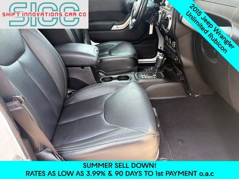 Used 2015 Jeep Wrangler Unlimited Rubicon w/ Connectivity Group AWD/4WD image 15