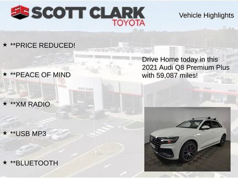 Used 2021 Audi Q8 Premium Plus w/ Premium Plus Package AWD/4WD image 8