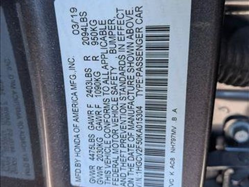 Used 2019 Honda Accord EX-L image 16