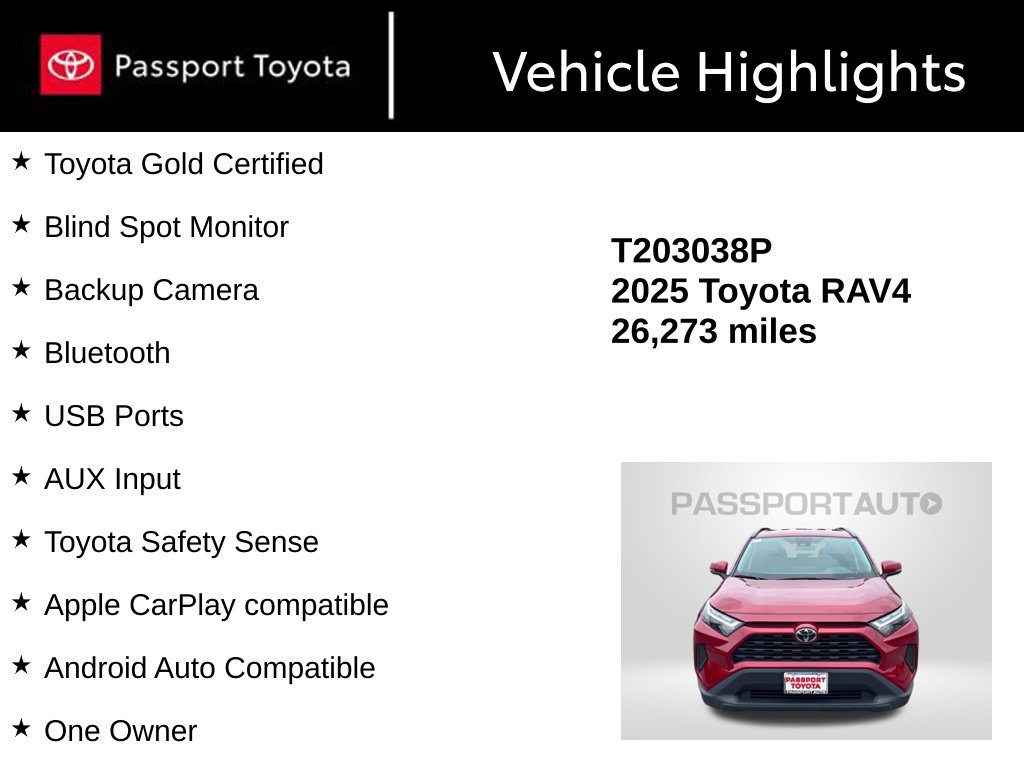 Certified 2025 Toyota RAV4 XLE AWD/4WD image 13