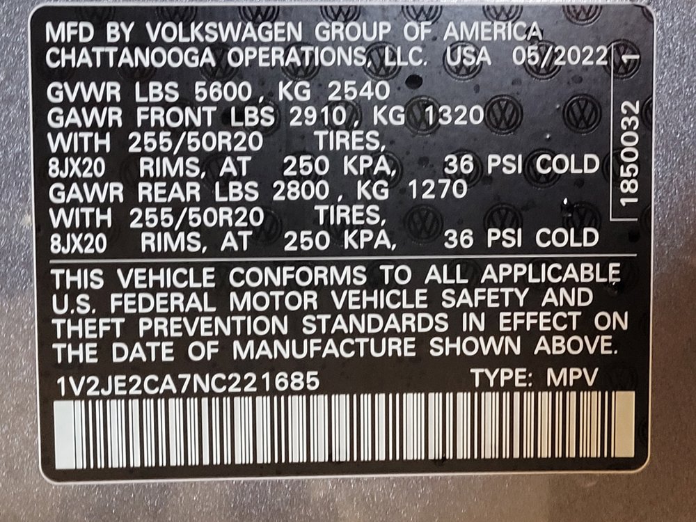 Used 2022 Volkswagen Atlas Cross Sport SE w/ Panoramic Sunroof Package FWD image 33