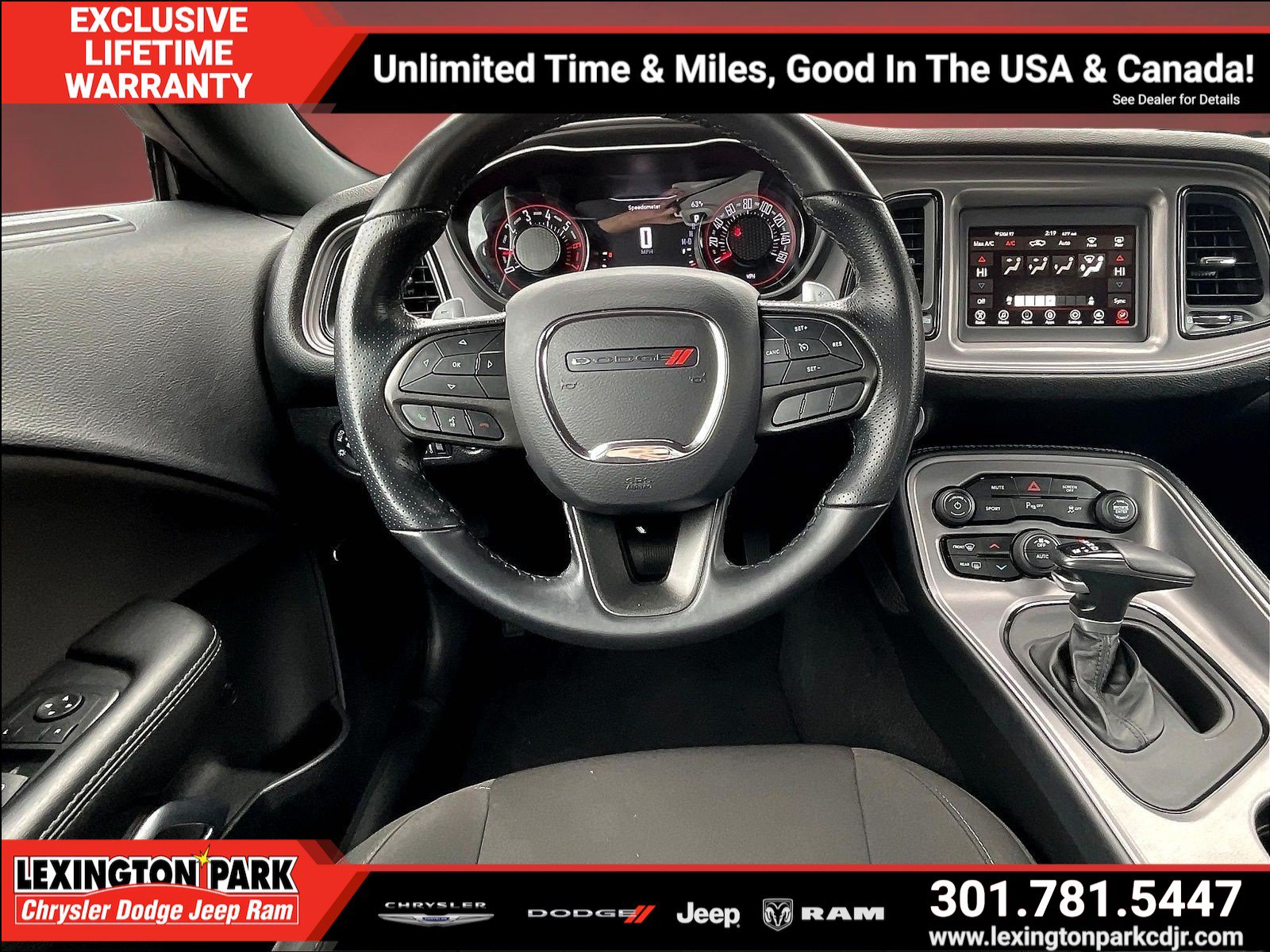 Used 2023 Dodge Challenger R/T w/ Blacktop Package RWD image 8