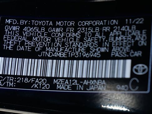 Used 2023 Toyota Corolla SE FWD image 44