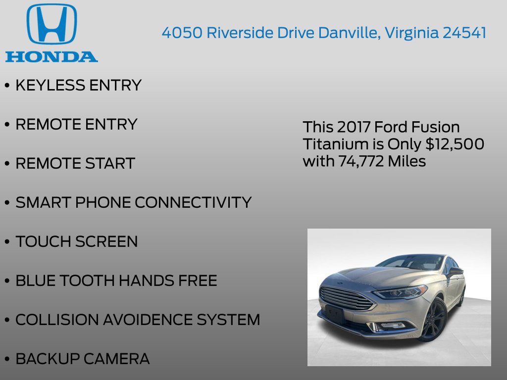 Used 2017 Ford Fusion Titanium FWD image 7