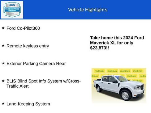 Certified 2024 Ford Maverick XL image 10