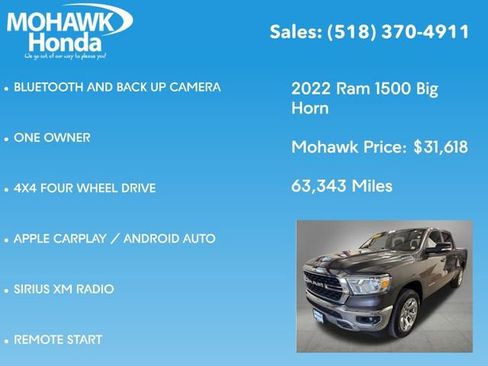 Used 2022 RAM 1500 Big Horn AWD/4WD image 7