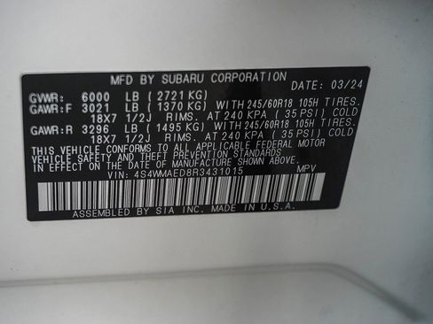 Certified 2024 Subaru Ascent Premium w/ Convenience Package image 26