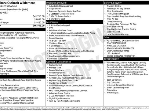 Certified 2025 Subaru Outback Wilderness image 36