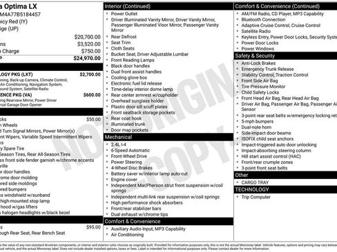 Used 2011 Kia Optima LX w/ Technology Pkg FWD image 4