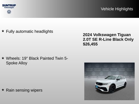 Used 2024 Volkswagen Tiguan SE R-Line w/ MDO Package, Two-Row AWD/4WD image 16