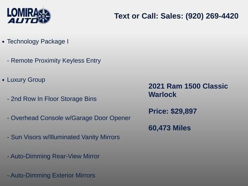 Used 2021 RAM 1500 Classic Warlock AWD/4WD image 13