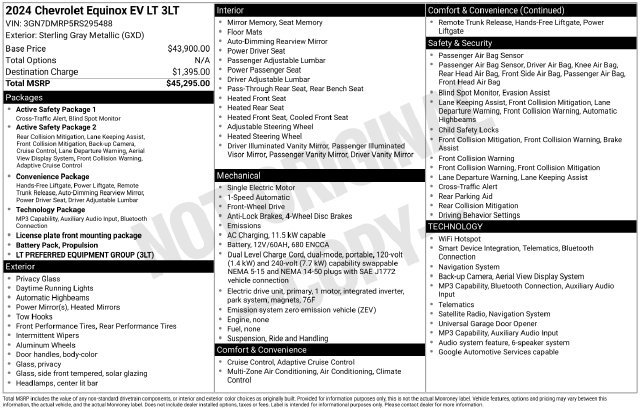 Used 2024 Chevrolet Equinox EV LT FWD image 30