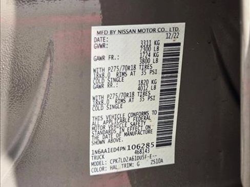Used 2023 Nissan Titan PRO-4X w/ Pro-4x Convenience Package AWD/4WD image 24