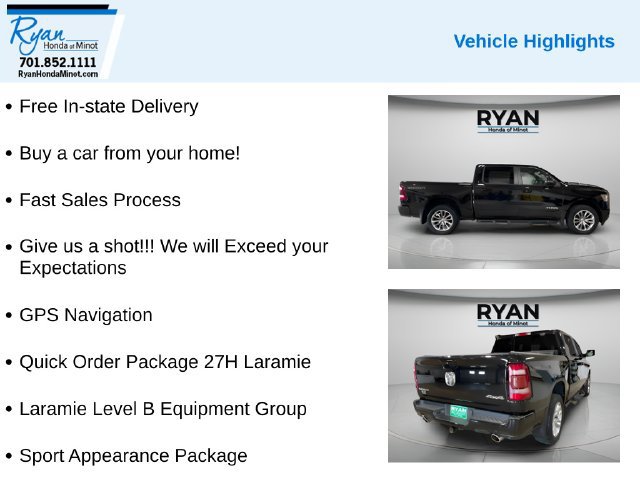 Used 2023 RAM 1500 Laramie AWD/4WD image 2
