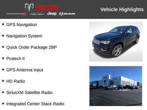 Used 2020 Jeep Grand Cherokee Overland AWD/4WD image 9