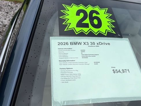 Used 2026 BMW X3 xDrive30i w/ Premium Package AWD/4WD image 20
