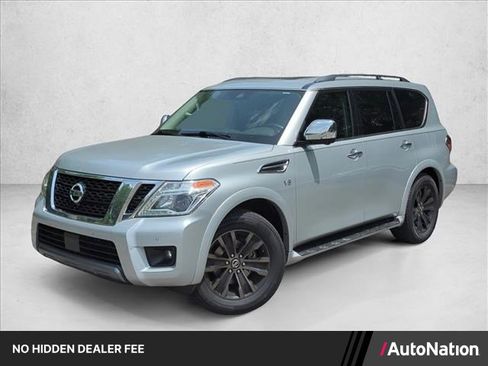 Used 2020 Nissan Armada Platinum w/ Captain's Chairs Package RWD image 1