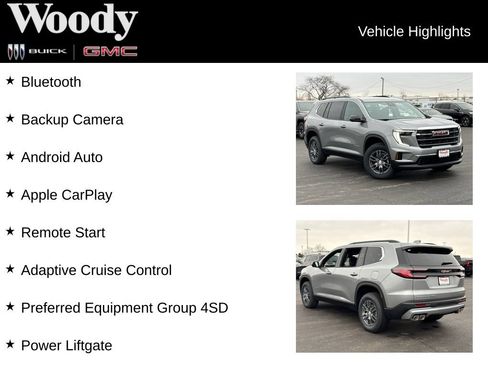 New 2026 GMC Acadia Elevation AWD/4WD image 3
