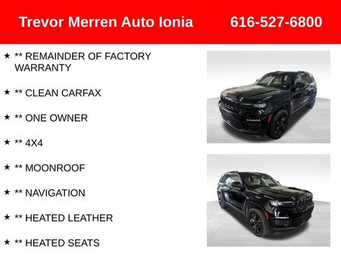 Used 2023 Jeep Grand Cherokee Limited w/ Black Appearance Package AWD/4WD image 8