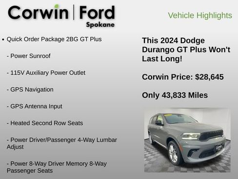 Used 2024 Dodge Durango GT image 12