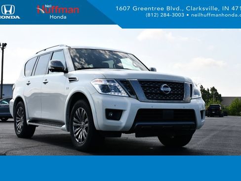 Used 2019 Nissan Armada Platinum w/ Captain's Chairs Package AWD/4WD image 1