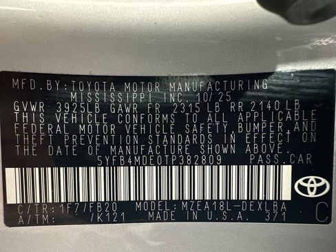 Used 2026 Toyota Corolla LE FWD image 11