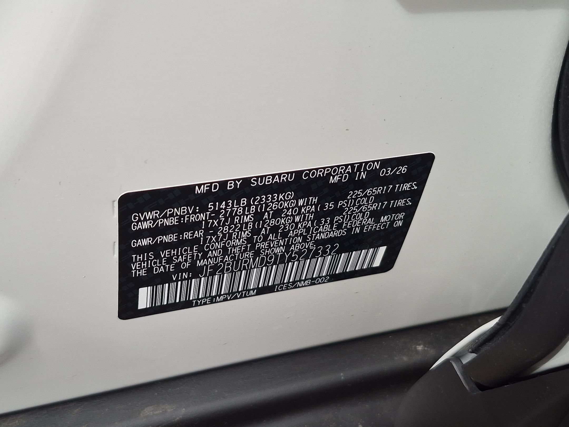 New 2026 Subaru Outback Wilderness AWD/4WD image 26