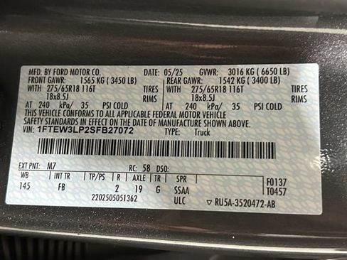 Certified 2025 Ford F150 XLT w/ Equipment Group 302A MID AWD/4WD image 31