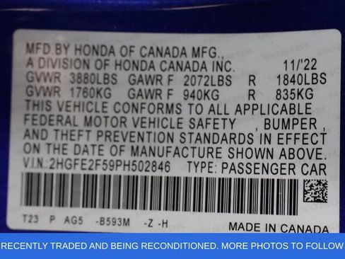 Used 2023 Honda Civic Sport image 28