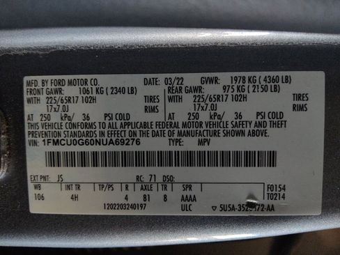Used 2022 Ford Escape SE FWD image 33