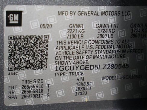 Used 2020 Chevrolet Silverado 1500 LTZ w/ LTZ Convenience Package image 44