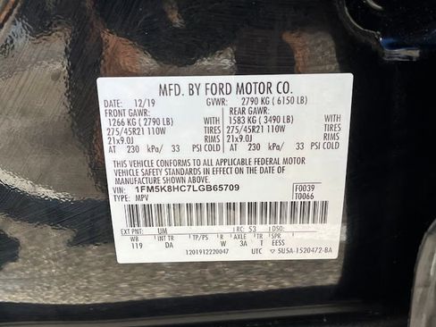 Used 2020 Ford Explorer Platinum image 7