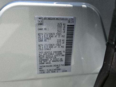 Used 2024 Nissan Pathfinder Platinum w/ Cargo Package FWD image 7