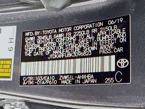 Certified 2019 Toyota Prius XLE w/ Carpet Mat Package image 29