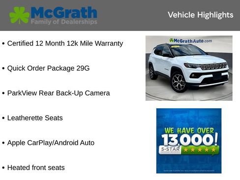 Used 2025 Jeep Compass Limited AWD/4WD image 6