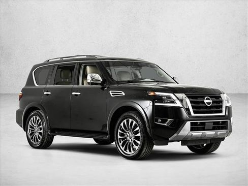 Used 2023 Nissan Armada Platinum w/ Captain's Chairs Package AWD/4WD image 3