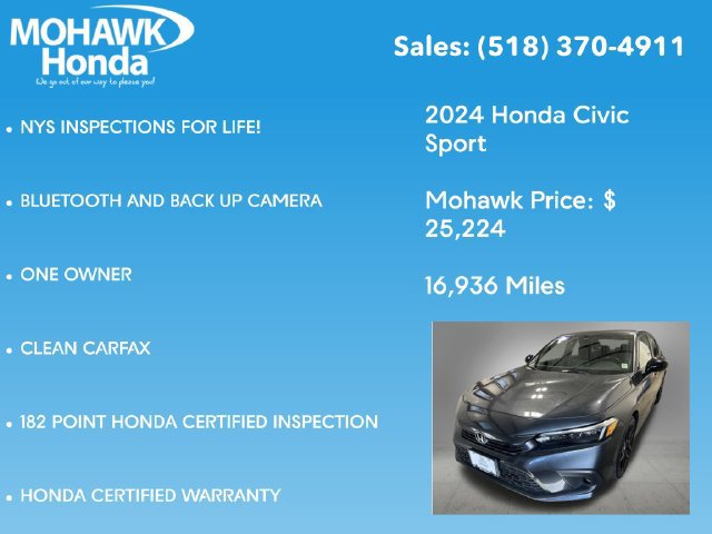 Certified 2024 Honda Civic Sport image 8