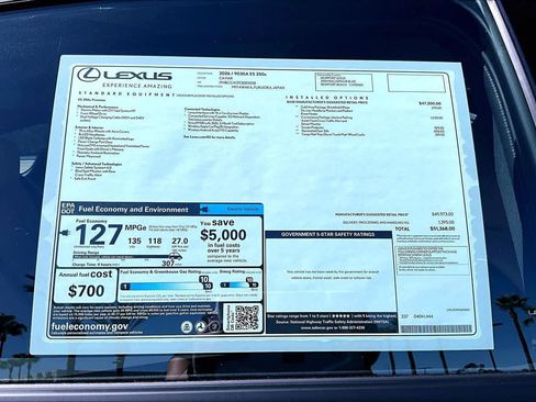 New 2026 Lexus ES 350e FWD image 22