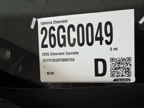 New 2026 Chevrolet Corvette Z06 w/ Stealth Interior Trim Package RWD image 24