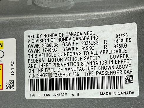 Used 2025 Honda Civic LX image 12