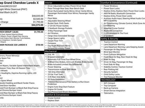 Used 2024 Jeep Grand Cherokee Laredo X w/ Luxury Tech Group I AWD/4WD image 39