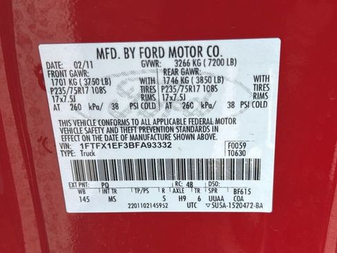 Used 2011 Ford F150 XLT w/ XLT Convenience Pkg AWD/4WD image 31