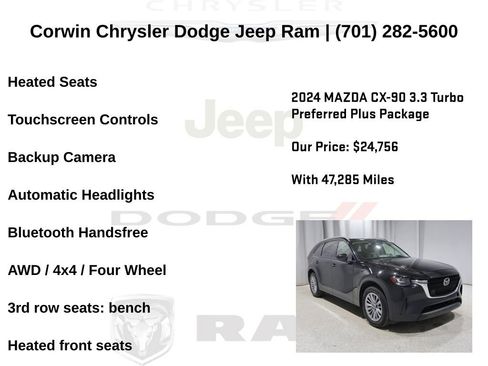 Used 2024 MAZDA CX-90 3.3 Turbo w/ Preferred Plus AWD/4WD image 6