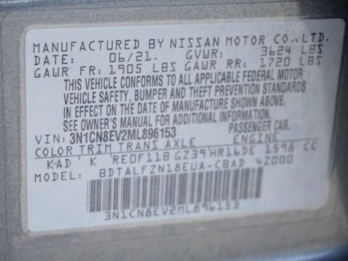 Used 2021 Nissan Versa SV image 43