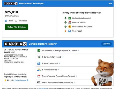 Used 2017 Land Rover Range Rover HSE image 4