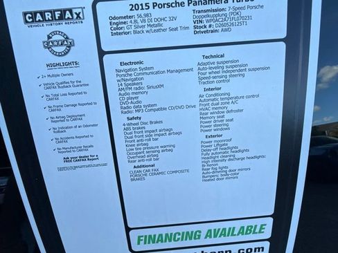 Used 2015 Porsche Panamera AWD/4WD image 9