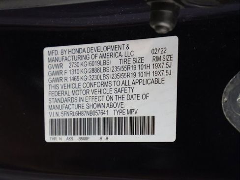 Used 2022 Honda Odyssey Touring image 61