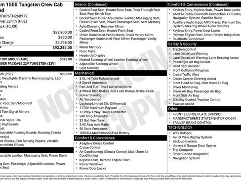New 2026 RAM 1500 Tungsten w/ Trailer Tow Group AWD/4WD image 4