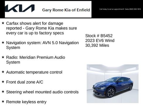 Certified 2023 Kia EV6 Wind AWD/4WD image 14