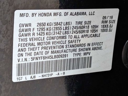 Certified 2020 Honda Pilot EX-L image 33